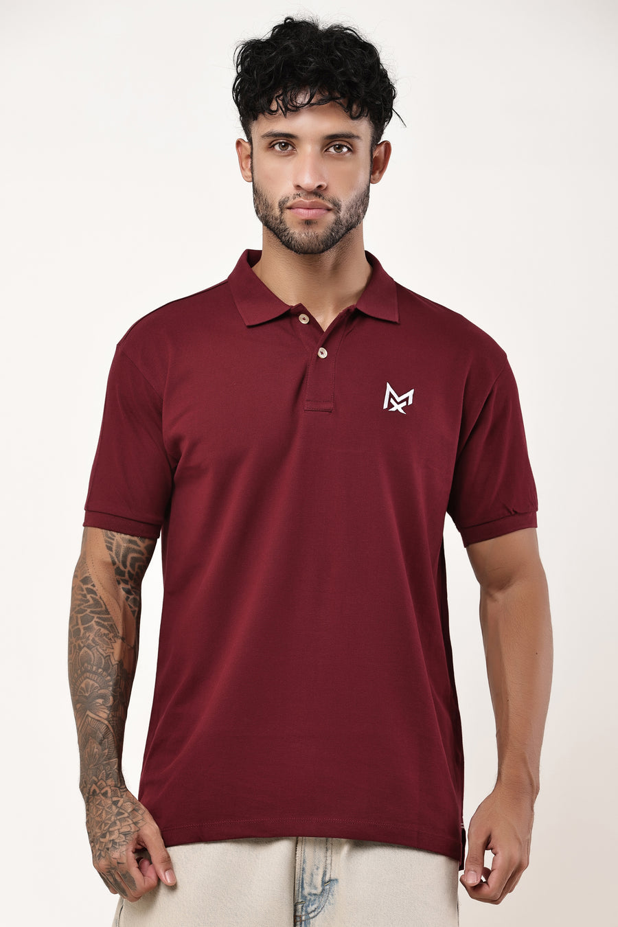 MYBEX Heritage Polo — Deep Bordeaux